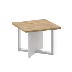 Shift Стол журнальный, квадратный SK.SG-KV-60 Тиквуд Светлый/Белый Бриллиант 600*600*450