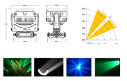 A1940 19x40W Bee Eye Wash Beam