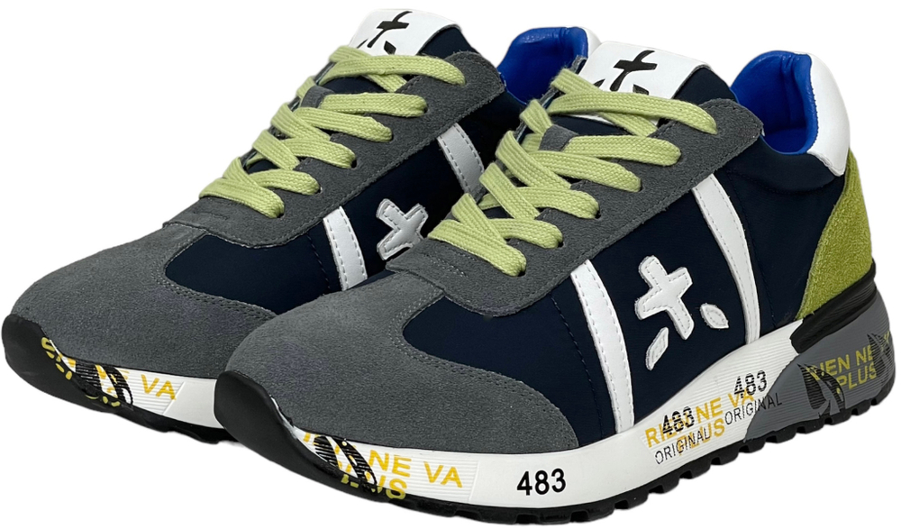 Premiata Lander 2306 Синие с зеленым