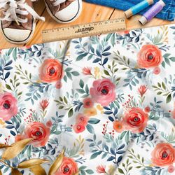 Ткань Барби полевые акварельные цветы