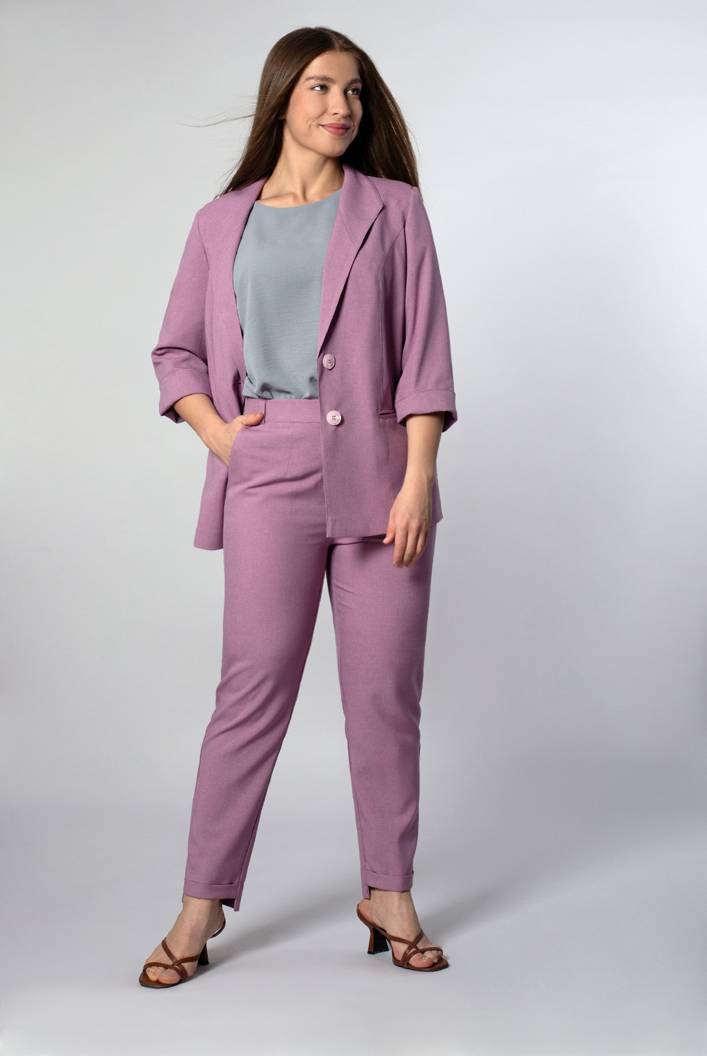 Жакет женский 4034АП, орхидея #259О044034АП