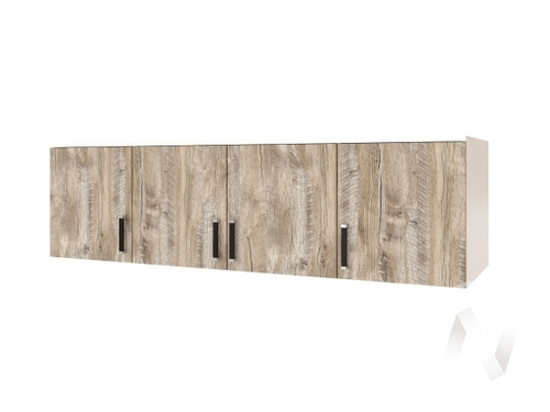 Антресоль для шкафа-016 (белый/дуб юкон)