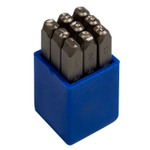 KING TONY (11409SQ03) Набор ударных клейм 3 мм, цифры, 9 предметов