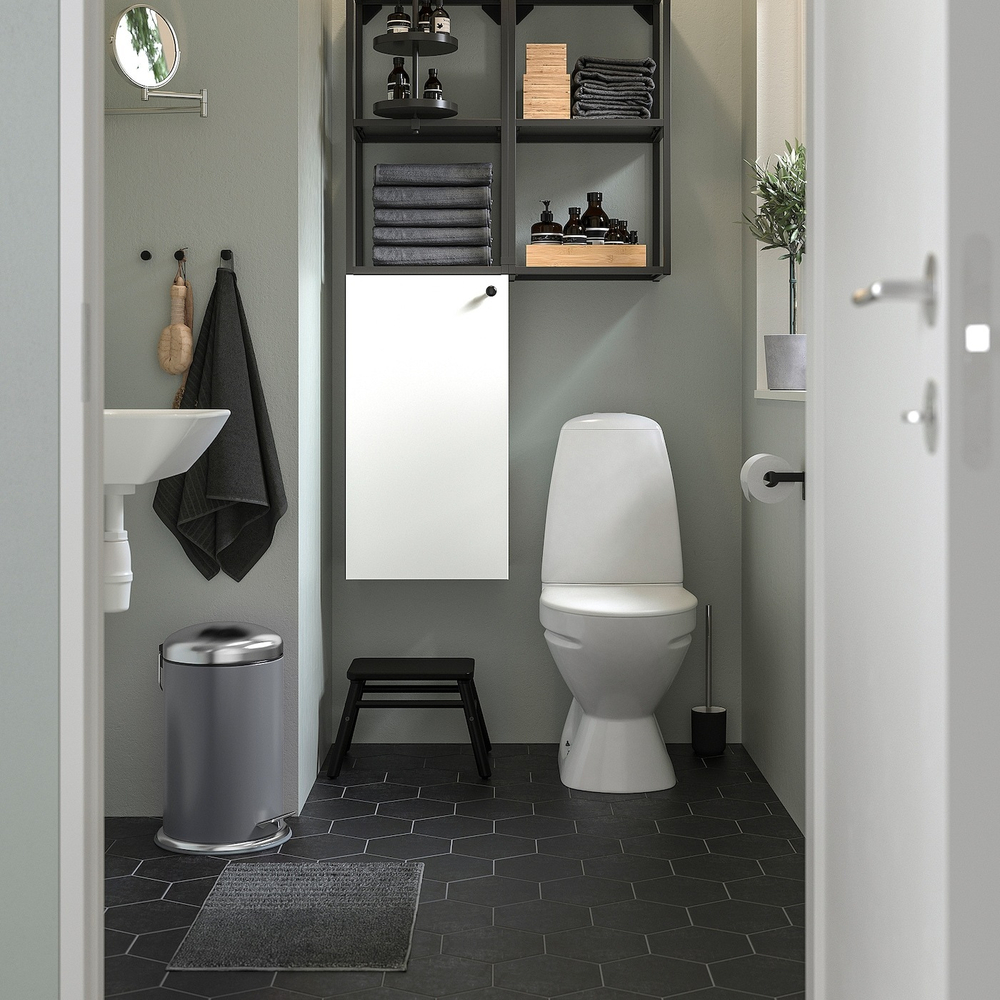 IKEA MJÖSA  (ИКЕА МЙÖСА)  -  Корзина для мусора, темно-серый, 12 л
