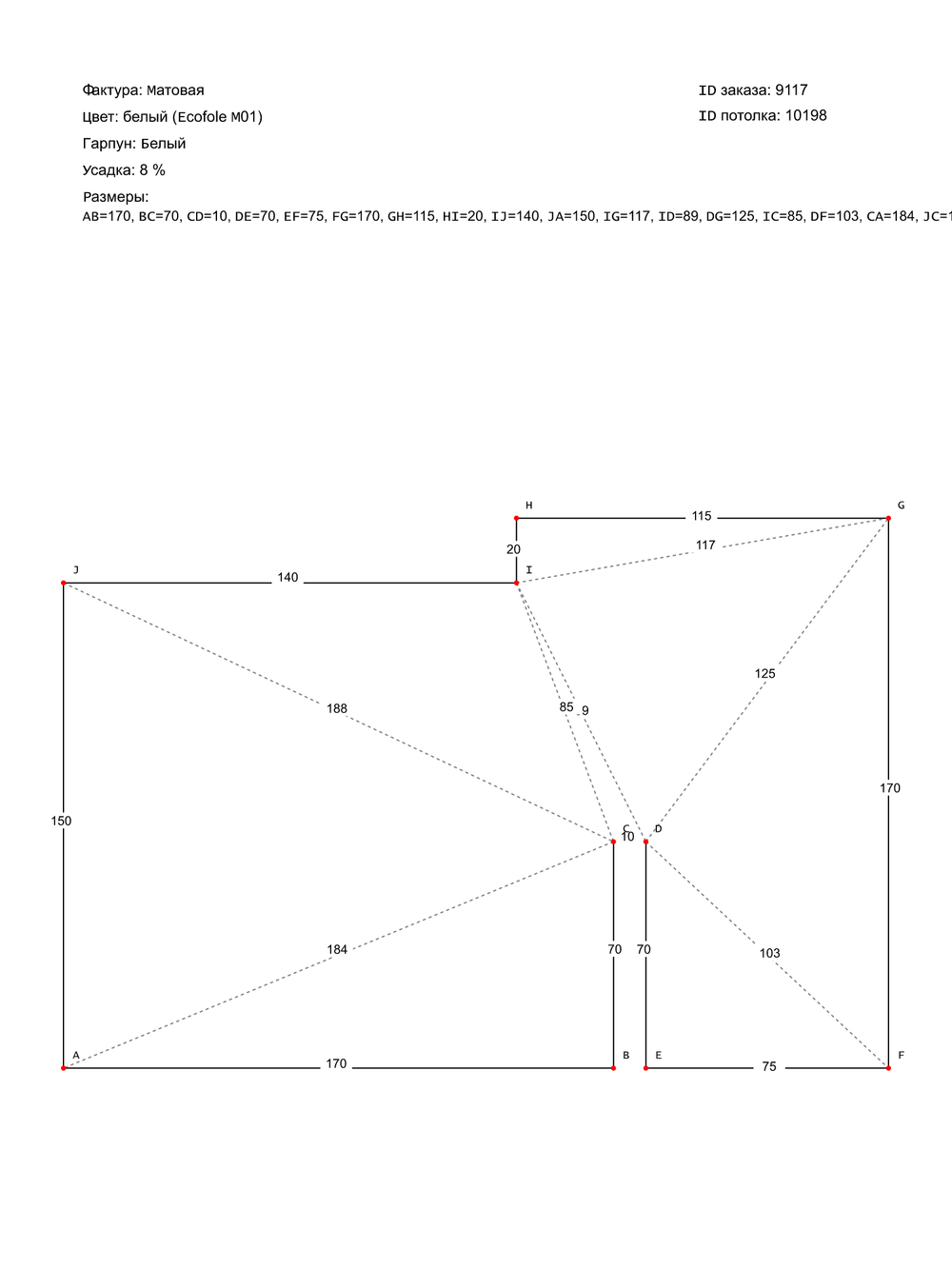 Натяжные потолки: 4 м2, 1.1 м2