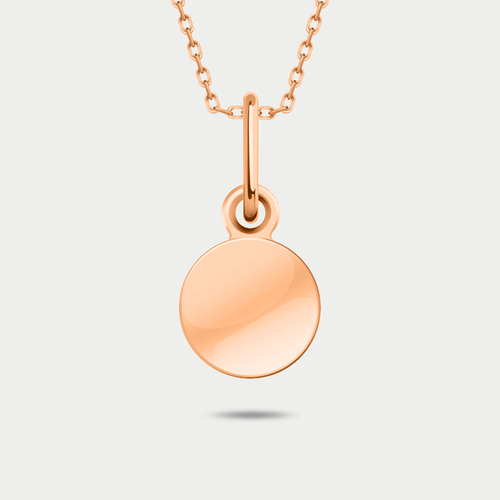 Подвеска женская из розового золота 585 пробы без вставок (арт. 50105)