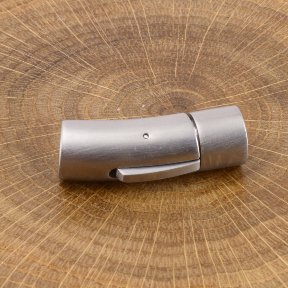 Застежка для кожаного шнура Клипса, нержавеющая сталь