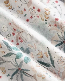 ZARA HOME ДЕТСКИЙ ПОДОДЕЯЛЬНИК С ПРИНТОМ, РАЗНОЦВЕТНЫЙ