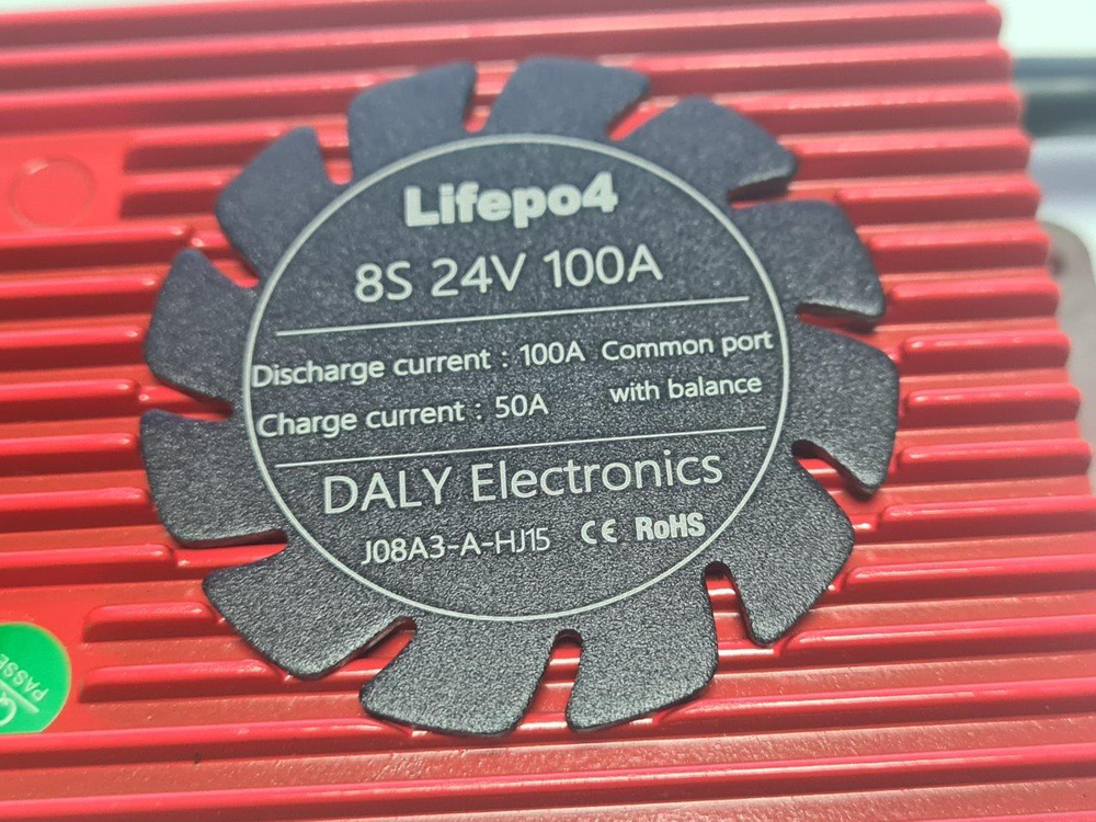 Плата контроля BMS LiFePO4 8S 24V 100A