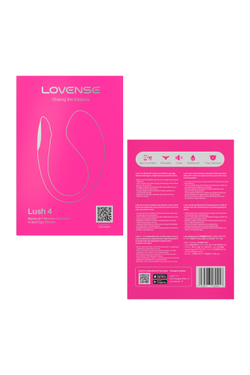 Виброяйцо LOVENSE Lush 4, силикон, розовый, 18,1 см
