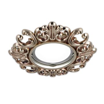 Встраиваемый точечный светильник 1*Gu5.3 CA046 золото/чёрный Antique Gauss