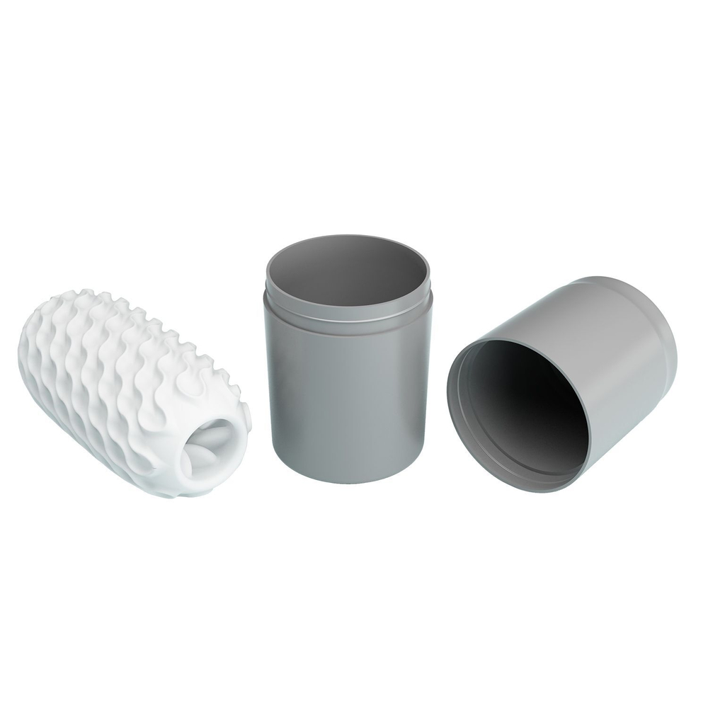 Мастурбатор с шариком внутри Wonder ball (Цвет: белый)