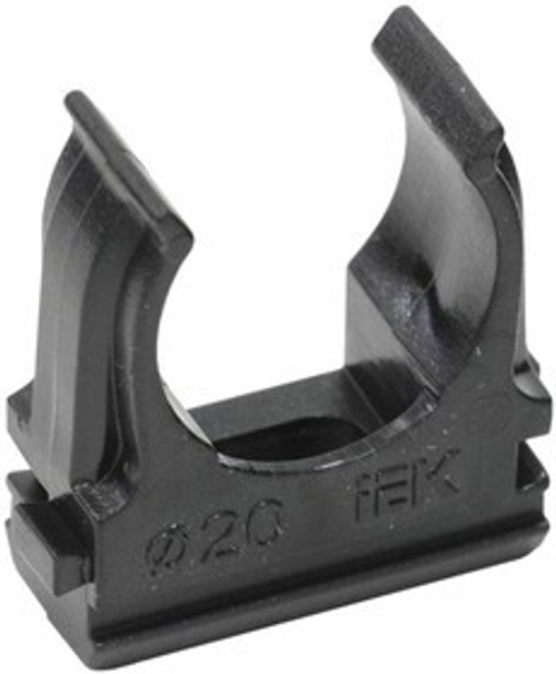 Держатель для труб (клипса) CF20 с защелкой черн.