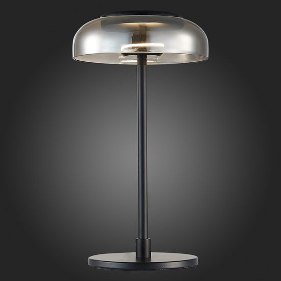 SL6002.404.01 Прикроватная лампа ST-Luce Черный/Дымчатый LED 1*7W 4000K LAZIO