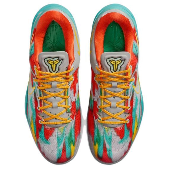 NIKE Kobe 8 Баскетбольные кроссовки Низкие Синий Красный Апельсин Мужские