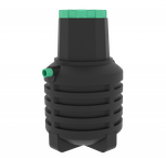 Емкость подземная вертикальная Мультпласт Подземная емкость 1.2 1200 л. вертикальная (110x110x183см;45кг;черный) - арт.555434.21