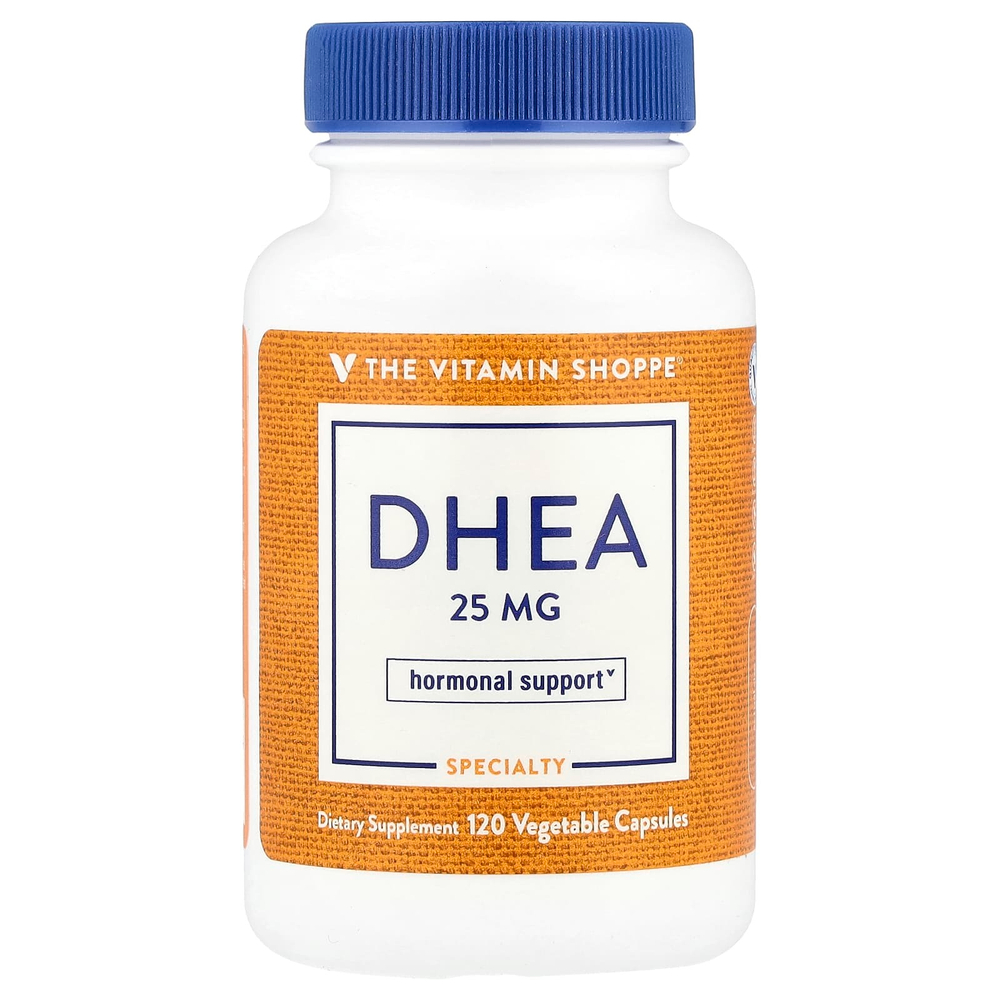 The Vitamin Shoppe, ДГЭА, 25 мг, 120 растительных капсул