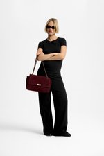 KELLY M марсала из замши