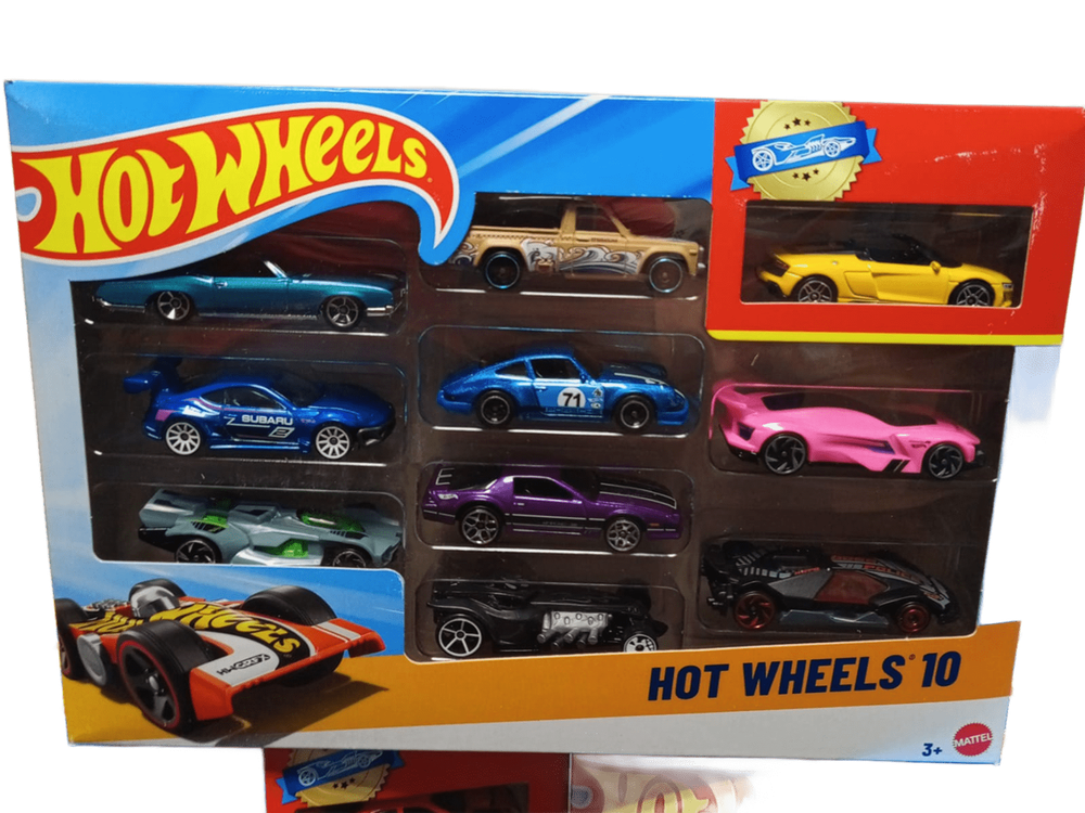 Hot Wheels 54886 — набор из 10 машинок 1:64, коллекция и игры на треках
