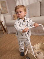 Комплект из трех предметов для малышей Next E47-906, Молочный, Темно-серый