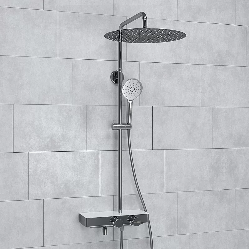 Душевая система WasserKraft Aller SET2665 Thermo хром