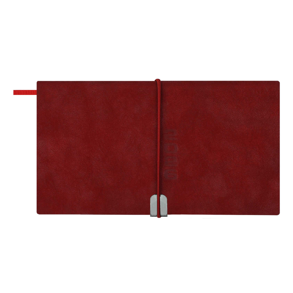 Еженедельник датированный 2026 ESCALADA, 175х95 мм, 64 л., арт. 70394/ 40 ТИВОЛИ ГЛОСС КРАСНЫЙ (кожзам: мягкий переплёт, материал обложки: искусственная кожа "Тиволи глосс"; декор: блинтовое тиснение; способ крепления блока: ниткошвейный; вн. блок: 6