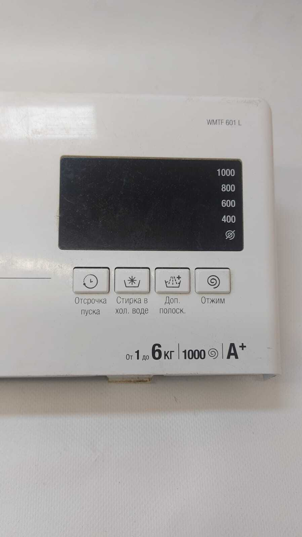 322 Электронный модуль + индикация с панелью стиральной машины Ariston WMTF601L б/у