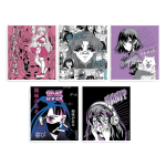 Тетрадь А5 48л клетка, ассорти "Манга" (Феникс+)