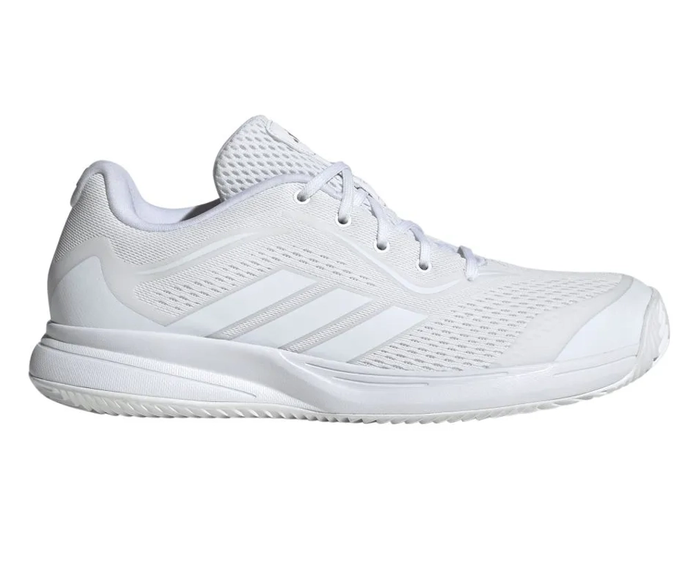 Женские Кроссовки теннисные Adidas Avaflash 2 - cloud white/cloud white/silver metallic