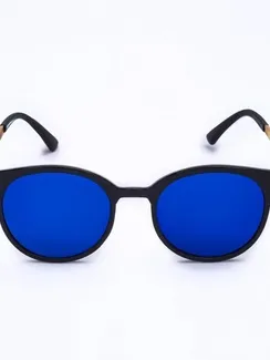 Очки солнцезащитные "Мастер К.", uv 400, 13.5 х 13.5 х 5 см, линза 4.7 х 4.1 см, синие