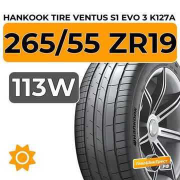 Hankook Tire Ventus S1 Evo 3 SUV K127A 265/55 ZR19 113W XL