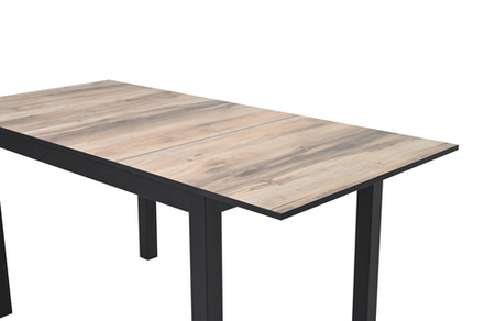 Стол Мир стульев Саен 30, Черный муар /клен каньон/ кромка черная