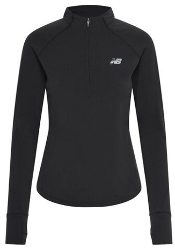 Женская Кофта теннисная New Balance Harmony Half Zip - черный