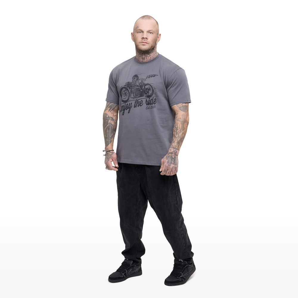Футболка CLAN13 ENJOY THE RIDE, серый