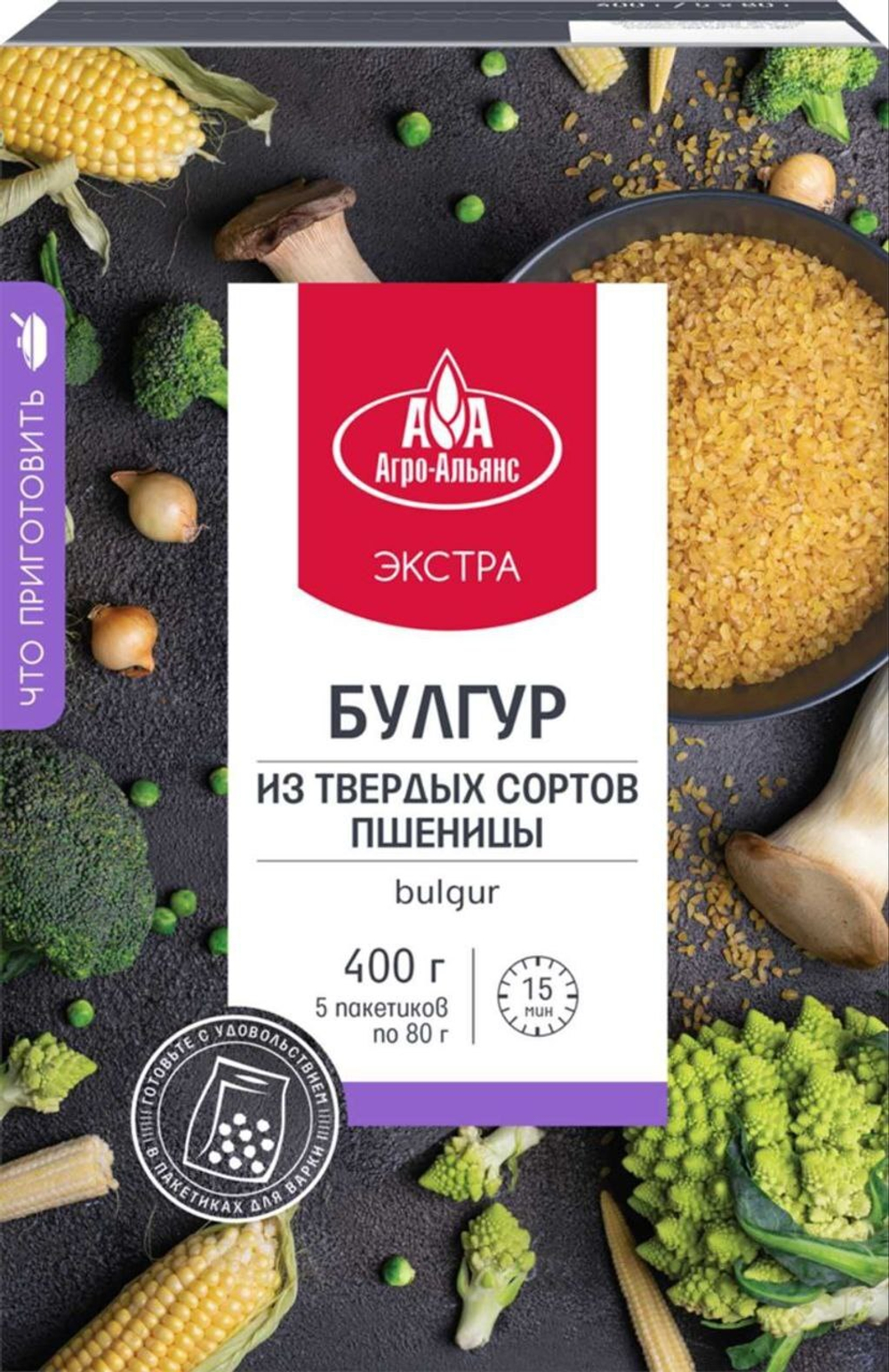 Булгур Экстра, Агро-Альянс 400 г.