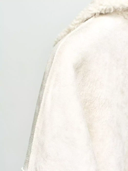 Шуба женская Чебурашка Тедди, белый, SilverFox