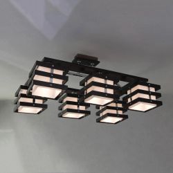 Citilux Киото CL133161 Люстра деревянная Венге Хром