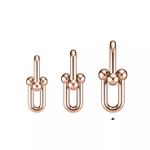 Серьги из розового золота 18k,Tiffany 💠Hard Wear extra Large