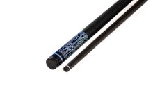 Кий / пирамида 2-pc "Winner Carbon 001" (черно-синий) оплетка натуральная кожа