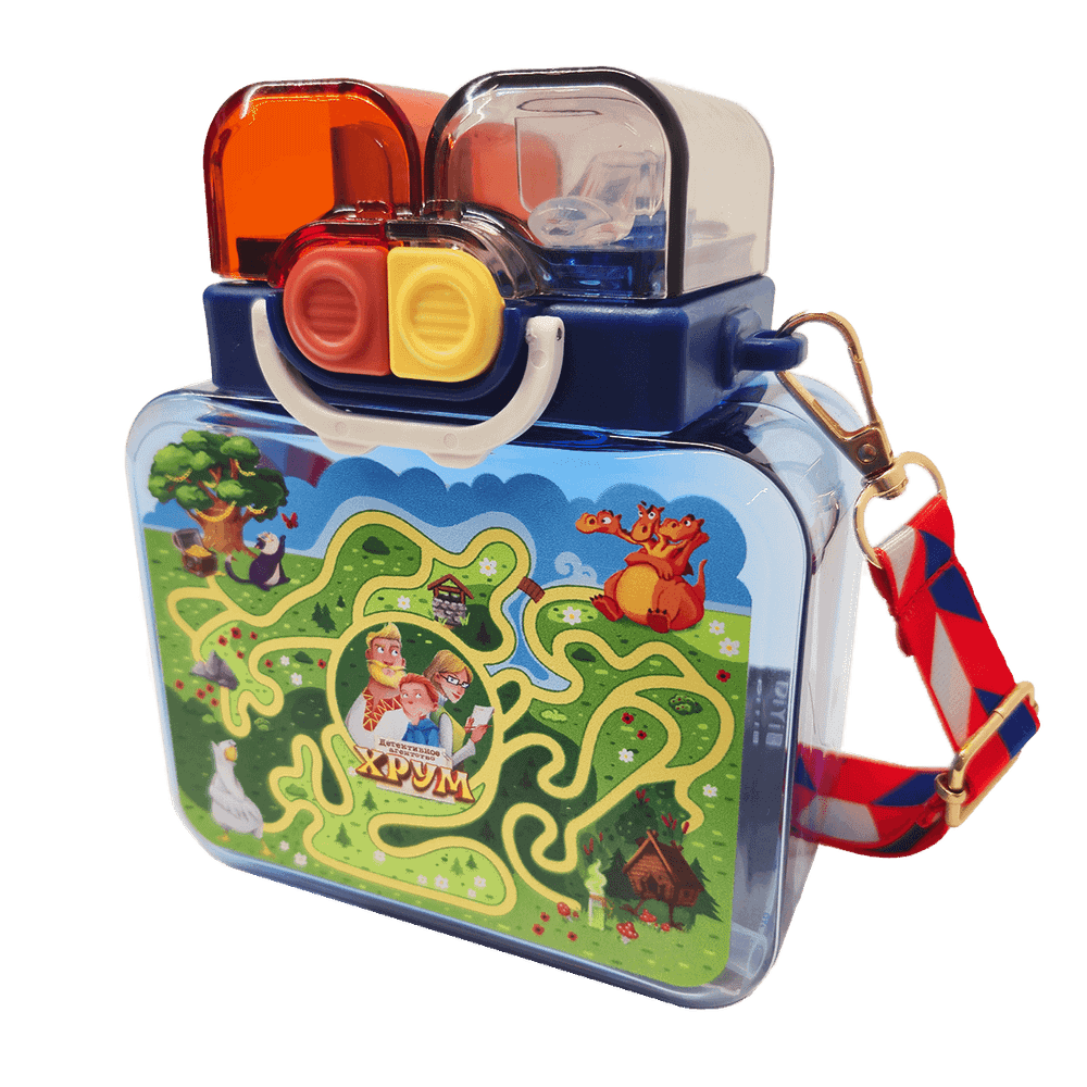 Бутылка-головоломка для воды «Детективное агентство ХРУМ»