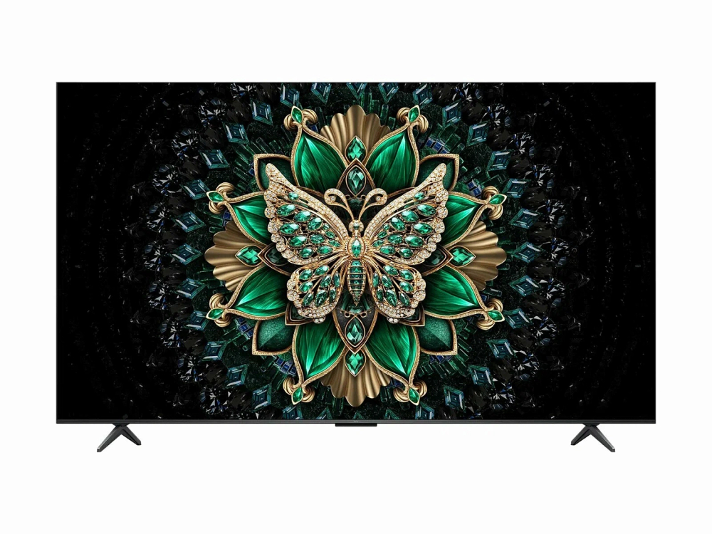 55" Телевизор TCL 55C6K QD-Mini LED QLED, 4K Ultra HD, Google TV, черный