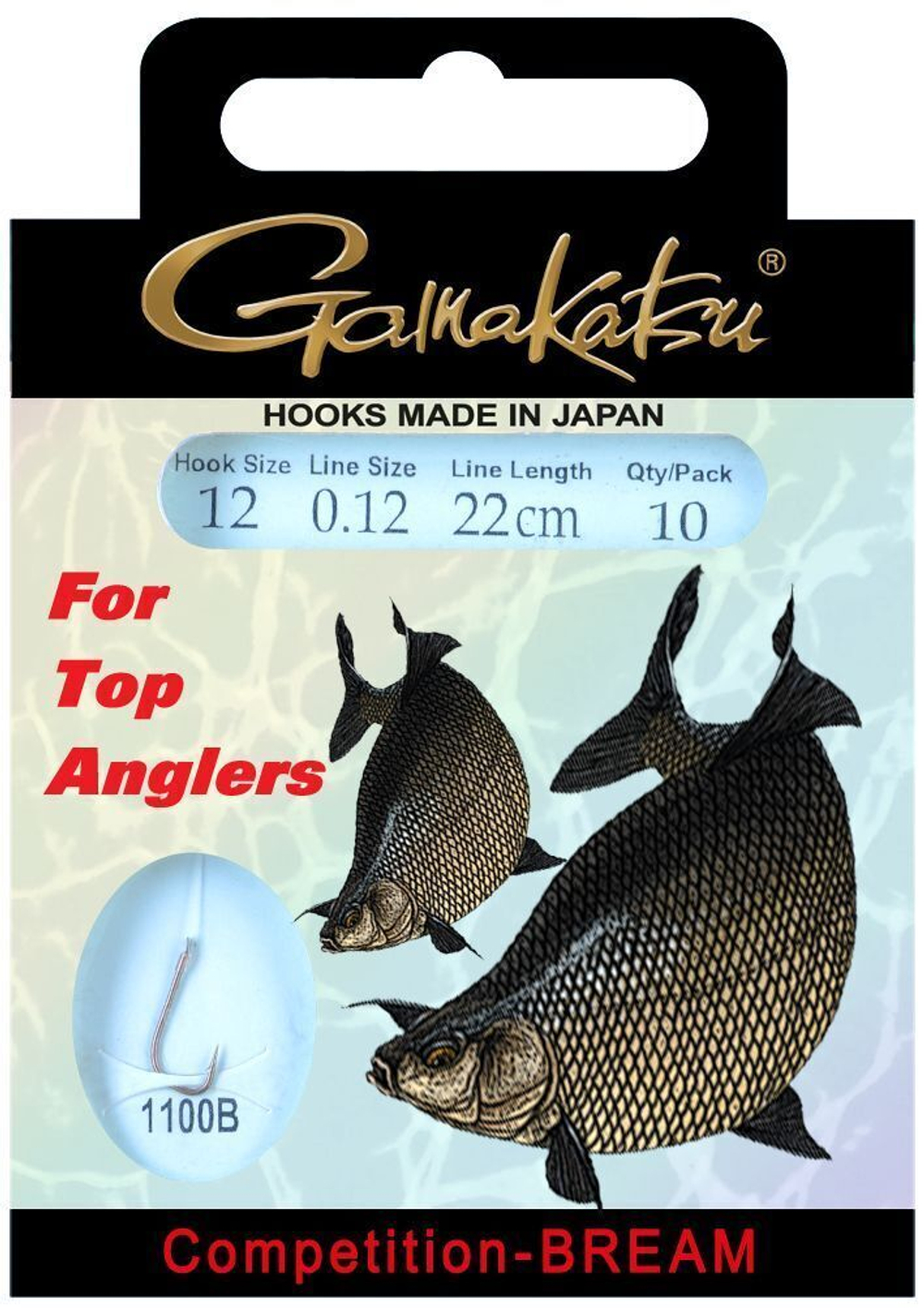 Крючок Gamakatsu Hook BKS-1310B Allround 22cm Comp №18 d0.08
