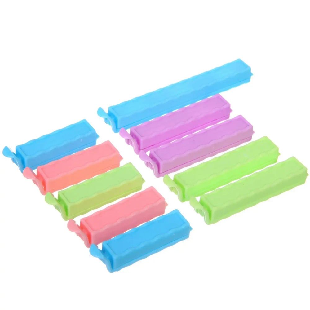 Зажим для пакета «Ассорти» 10шт (4шт*7.5см, 5шт*6см, 1шт*11см))