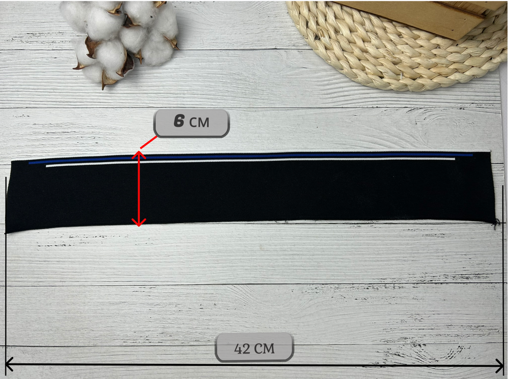 НАБОР Подвязов ДЛЯ ПОЛО черный/синий 2шт