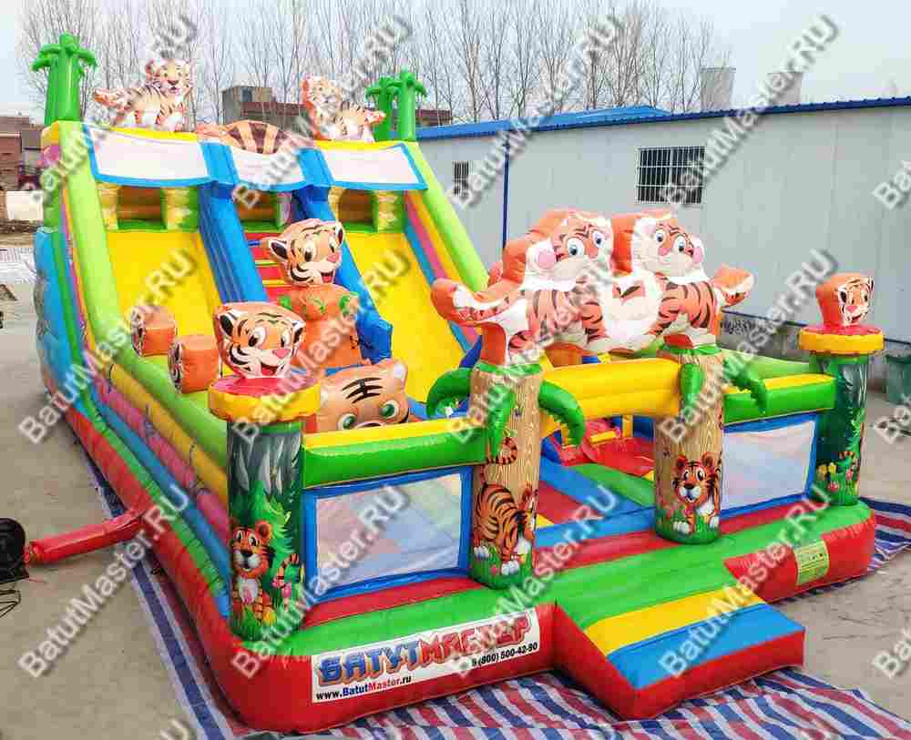 Коммерческий батут "Тигриная страна 2" 10*6*5 м