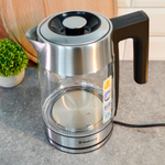 Чайник электрический 1,8л Sakura SA-2747DBK стеклянный, LED дисплей, разноцветная подсветка