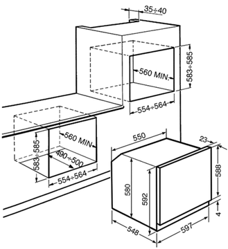 Электрический духовой шкаф Smeg SF6390XE