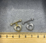 Тогл люкс (Корея) с микроцирконами 0370