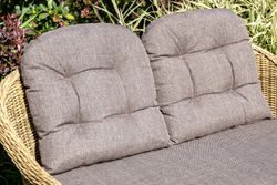 "Равенна" диван двухместный плетенный из ротанга, цвет соломенный