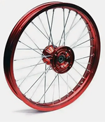 Обод передний 17" (1,60-R17 d=15mm) CNC ступица, алюминий/красный X-TECH